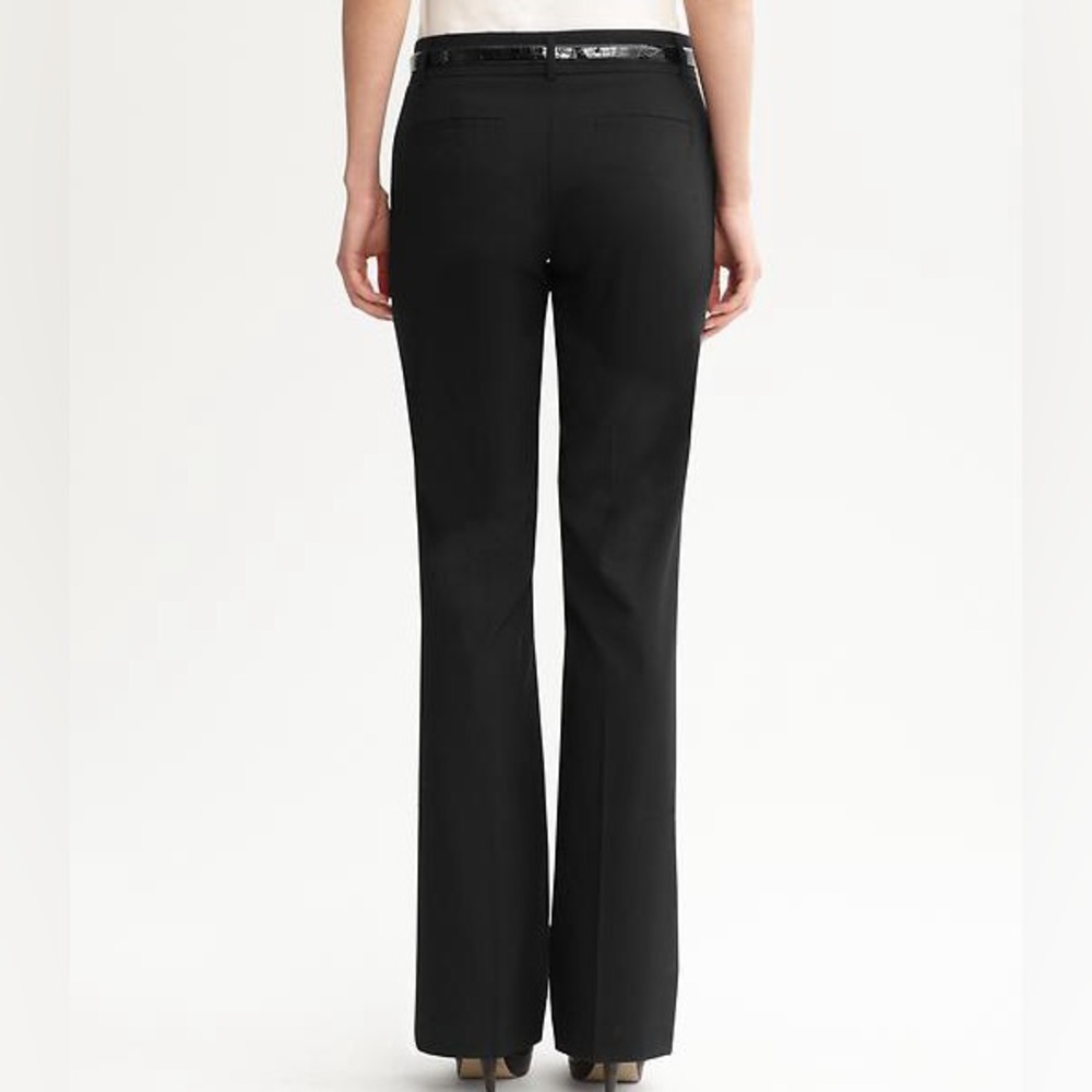 Banana Republic Martin Fit Size 8R Black Straight Silhouette Fully Lined Pants - Picture 4 of 8